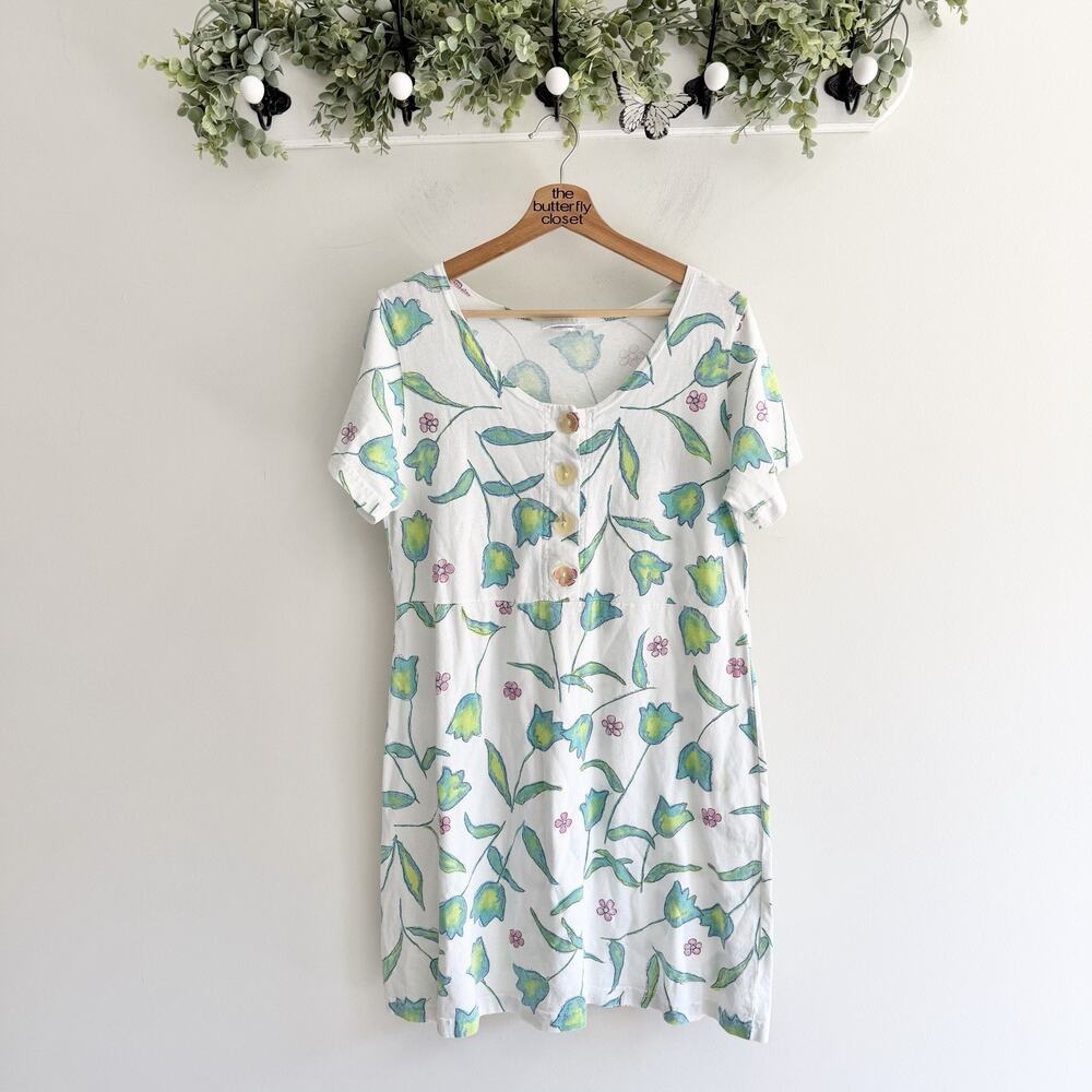 Fresh Produce Vintage Floral Dress Beach Small beach 18-5759